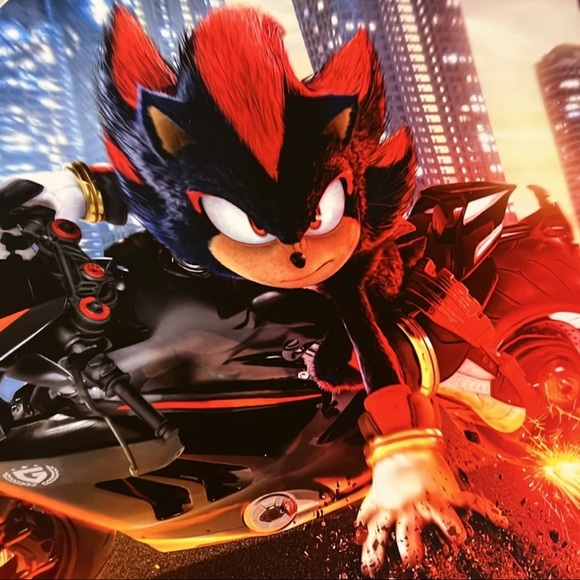 Sonic 3: THREE Shadow Movie poster 2024 Keanu Reeves. 12 x 18 - Picture 10 of 13